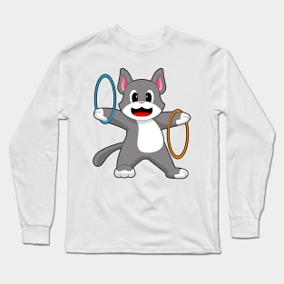 Cat Fitness Gymnastics Sports Long Sleeve T-Shirt